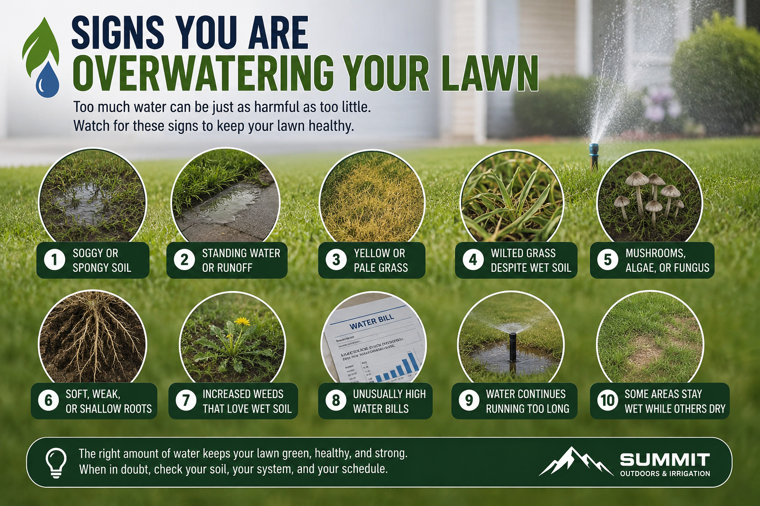 10 Signs You Are Overwatering Your Lawn